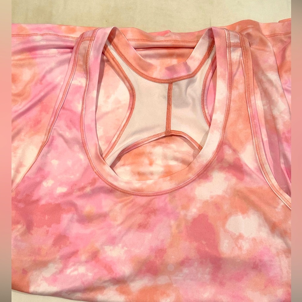 Athleta pastel print tank size L